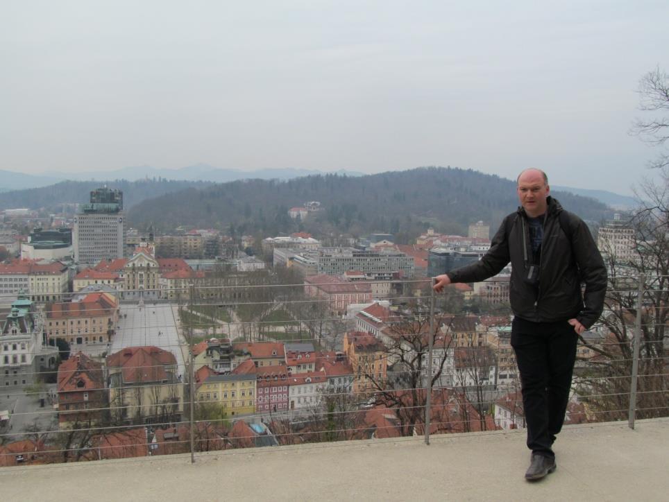 Widok ze wzgórze zamkowego jest imponujący. Niestety czas mojego pobytu w pięknej Słowenii pobiegał końca.