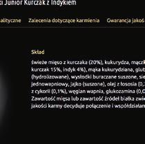 Zalecane przez nas ilości mokrej karmy na przykładzie Sensitive: 400 g Przykłady ikonek: k em Prebiotyczna inulina może stymulować wzrost g i utrzymanie stabilnej flory jelitowej.