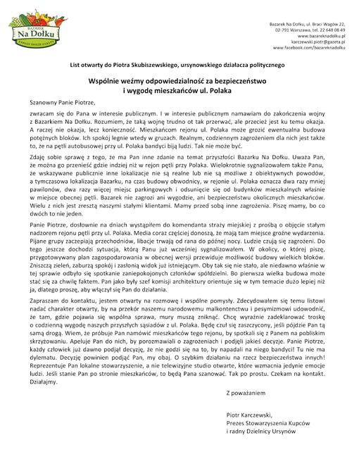 Piotr Skubiszewski jest tu swoistym ekspertem, bo kierował komisją architektury, jeszcze przed tym, gdy musiał pożegnać się z Radą Dzielnicy. Przecież to paranoja, by walczyć przeciw dobru wspólnemu.