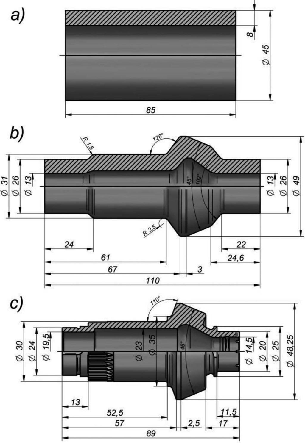 Because of that, it is justified to search for new technological solutions which will allow for more effective plastic forming of titanium alloys.