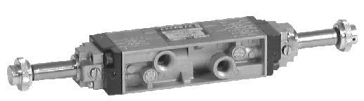 Rozdzielacze elektromagnetyczne / - /3 "domonta uwgrupy / Rozdzielacze elektromagnetyczne monostabilne - powrót sprê yn¹ 88/3..3.9.M Waga gr.