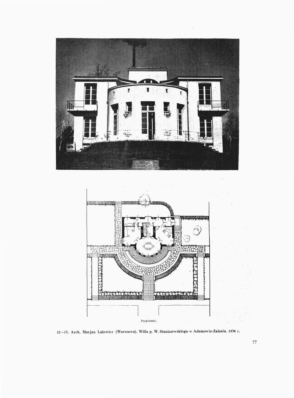 Przyziemie. 12 13. Arcli. Marjan Lalewicz (Warszawa).