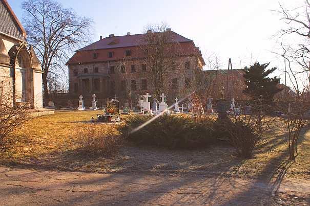 Miejscowość Borów Wielki Cmentarz przykościelny w Borowie