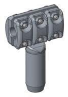 aluminium alloy Support, connection elements - steel, hot dip galvinizedy ZACiSki AL OdgAŁęźne nakładkowo-zaprasowywane AL BRAnCHinG CLAmpS, SHin-COmpReSSiOn TYpe Do odgałęzień
