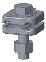 zaciski Clamps ZACiSki UZieMiAJąCe ŚRUbOWe earth CLAmpS Do przyłączenia przwodów stalowych do konstrukcji This earth clamp is used to connect steel