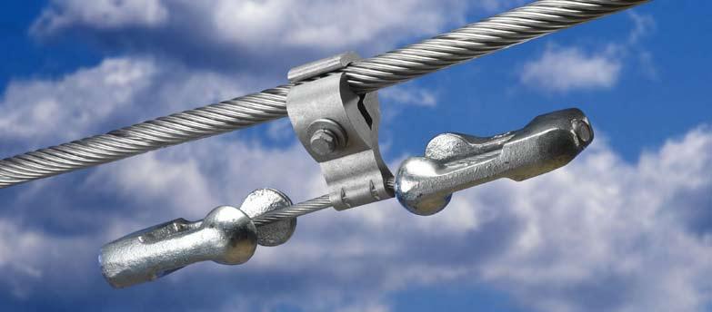 Tłumiki, odstępniki, konstrukcje zabezpieczające Dampers, Spacers, conductor & tower protection tłumiki drgań Vibration dampers Rys Draw Nr kat Cat No Zastosowanie do przewodów o średnicy D Conductor
