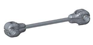 tłumiki, odstępniki, konstrukcje zabezpieczające Dampers, Spacers, conductor & tower protection odstępnik przewodów WiązkoWych BUnDLe COnDUCTOR SpACeR Dla wiązki dwuprzewodowej o odstępie w przęsłach