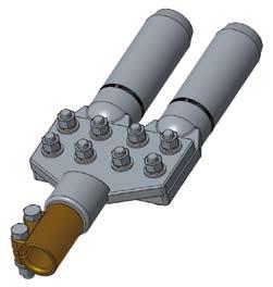 zaciski Clamps ZACiSki AL-CU ZAPRASOWyWAnO-ŚRUbOWe AL-CU CLAmpS, COmpReSSiOn-BOLTeD TYpeS Do łączenia sworzni CU lub AL z przewodami AFL i AL These clamps are