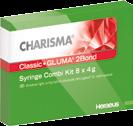 Cena: 2x 639 PLN 2x Charisma Classic 6x 4 g Jeden zestaw zawiera: 2x A2, 2x A3, A1, A3.5; GLUMA 2 Bond 4 ml; GLUMA Etch 20 2x 2,5 ml; instrukcja obrazkowa.