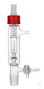 Bubbler ze szlifem NS 14/23 z zaworem zwrotnym, nie gorszy niż ten z katalogu Rettberg o numerze katalogowym 107000090 (rysunek 1) Zawór nadciśnienia ze szlifem NS14/23 (otwór wlotowy gazu) i otworem