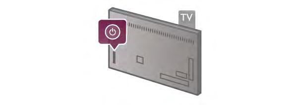 3 Telewizory 3.1 W!"czanie W!"czanie i wy!"czanie Przed w!"czeniem telewizora upewnij si#, $e pod!"czono sie% elektryczn" z ty!u telewizora. Je&li nie &wieci si# czerwony wska'nik, naci&nij ma!