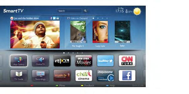 1 Prezentacja 1.1 Smart TV Pod!"cz ten telewizor LED Philips Smart TV do Internetu i odkryj nowy #wiat telewizji. Mo$esz utworzy% po!"czenie przewodowe z routerem lub po!