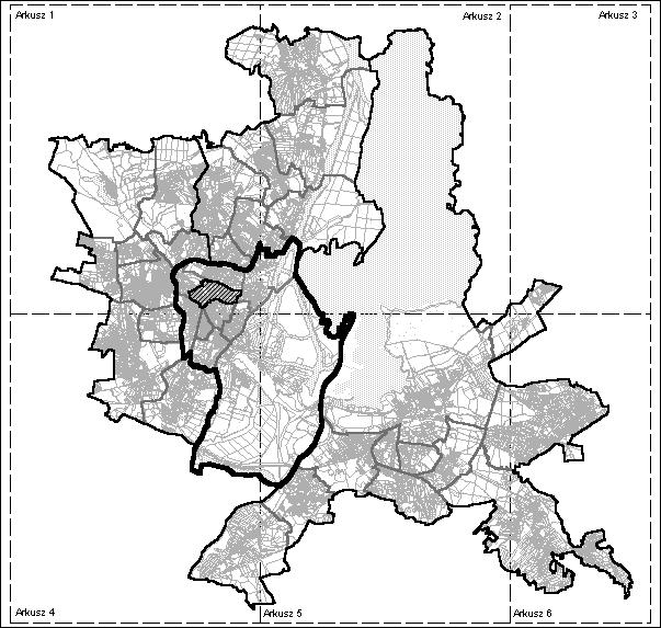 OSIEDLE ŚRÓDMIEŚCIE PÓŁNOC W ramach osiedla moŝna wyróŝnić dwa obszary o charakterze wyznaczanym przez wschodnią i odpowiednio zachodnią część osiedla.