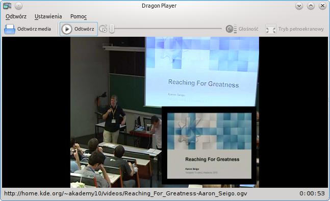 Rozdział 1 Wprowadzenie Dragon Player jest prostym odtwarzaczem multimedialnym używajacym technologii