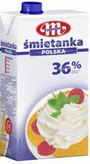 Śmietanki UHT UHT Creams / Сливки УВТ POLSKIE Śmietanka UHT POLSKA 12% tł. 500 ml UHT Cream 12% fat 500 ml Сливки УВТ 12% жира 5900512990408 5900512991344 04015011 Śmietanka UHT POLSKA 30% tł.