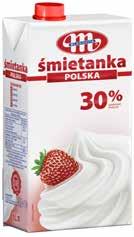 1 L UHT Cream 30% fat 1 L Сливки УВТ 30% жира 1 Л 5900512300634 6 x 5900512991320 12 x 5900512330228 Śmietanka UHT POLSKA 18% tł.