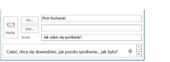 Po uruchomieniu Outlook naciśnij te klawisze, aby utworzyć nową wiadomość e-mail: Ctrl + N 4 Dodaj adresatów, wiersz