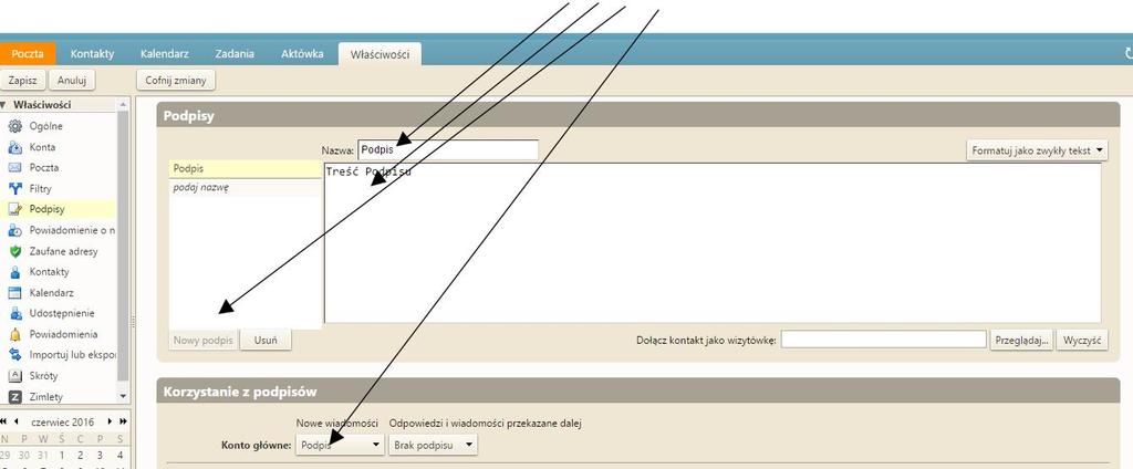 [1][2][3][4] 13. Autoresponder wiadomości Autoresponder służy do wysyłana automatycznych widomości, np.: kiedy jesteś na urlopie.