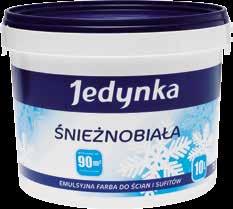 JEDYNKA ŚNIEŻNOBIAŁA 10 l CENA 4 ZŁ /L,