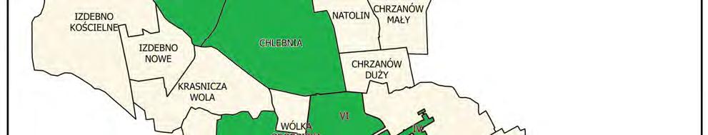 Mapa 6 Obszar zdegradowany Miasta i Gminy Grodzisk Mazowiecki Źródło: Opracowanie własne Wynik analizy pokazał, że obszar zdegradowany wykracza poza dopuszczalne ograniczenia terytorialne wskazane w