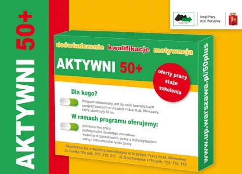 program aktywni 50+ receptą na pracę Miasto zakończyło roczny program, związany z pośrednictwem pracy, dzięki któremu 94% uczestników znalazło zatrudnienie.