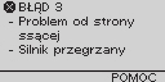 Usterka Możliwa przyczyna Postępowanie Pompa nie zasysa Problem po stronie ssącej.