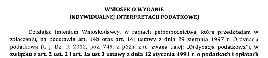 Rodzaj dokumentu Interpretacja indywidualna Sygnatura DFP-Fn-I.310