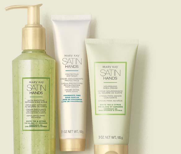 Peeling Wygładzający Satin Hands z Masłem Shea Delikatnie, lecz niezwykle efektywnie złuszcza,