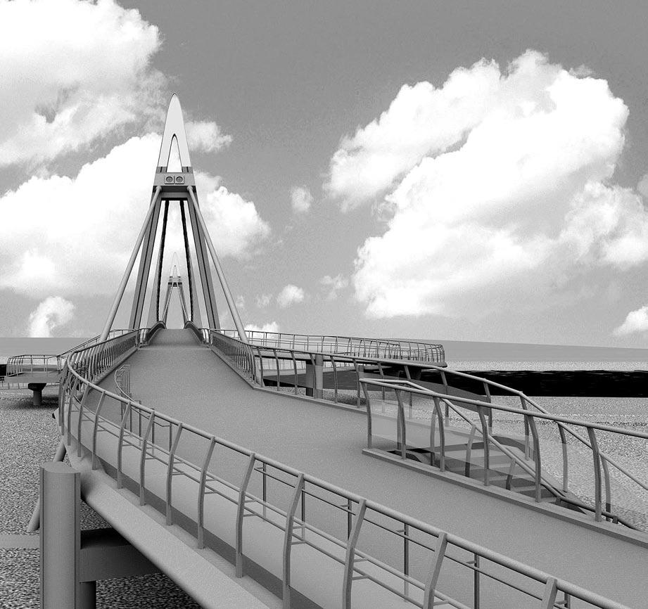 Pierwsze pomysły budowy przeprawy w tym miejscu sięgają początków XX w. Jednak dopiero w listopadzie 1950 r.