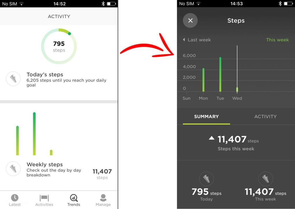 Śledzenie sprawności fizycznej Informacje o śledzeniu aktywności Za pomocą urządzenia TomTom Touch możesz śledzić poziom swojej aktywności.