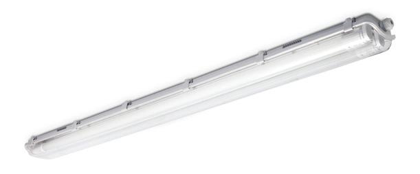 LED HERMETIC CECHY PRODUKTU: oprawa hermetyczna na świetlówki T8 LED z zasilaniem jednostronnym, obudowa wykonana z ABS, klosz przeźroczysty z polistyrenu (PS) lub poliwęglanu (PC), oprawa nie