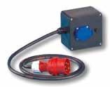 TOPIKOWE T10A 9848071 Adapter - obudowa gumowa Typ FROMBORK z wygodnym uchwytem 2m przewodu 3x4 z wtyczką CEE-32A 5P 400V 1 x GS