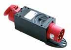 gniazdo CEE 16A 5P 400V 1 x B16A 3P 9216635 Adapter - obudowa gumowa Typ TWARDOGÓRA z wygodnym uchwytem 2m przewodu 5x10 z