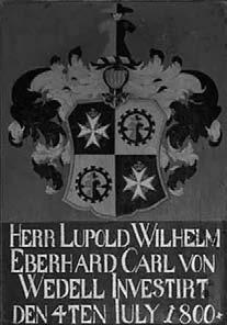 TaBlice herbowe / wappentafeln Lupold Wilhelm von Wedel