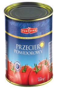 całe bez skórki 2,5 Pomidory krojone 2,5 Koncentrat pomidorowy 900 g Kod SAP Nazwa produktu