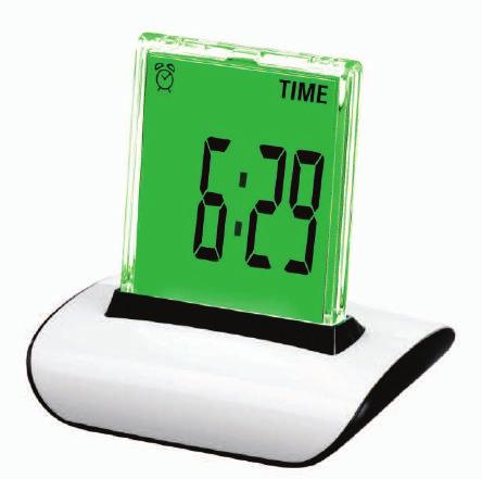 LCD Clock Twoje dziecko wstanie na czas do szkoły dzięki wbudowanej funkcji budzika Bez problemu odczytasz godzinę, datę i temperaturę dzięki czytelnemu wyświetlaczowi Zachwycisz się feerią barw
