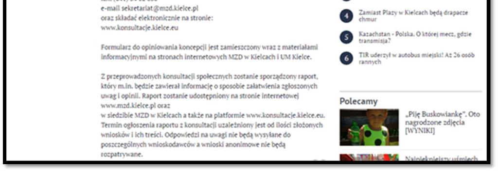 zamieszczone na