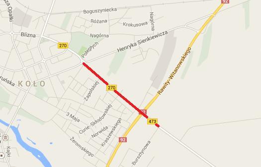 29. DROGA WOJEWÓDZKA NR 473 OD KM 0+000 DO KM 1+000 29.1. Część opisowa 29.1.1. Opis obszaru objętego Programem Analizowane odcinki DW 473 znajdują się w województwie wielkopolskim w powiecie kolskim.