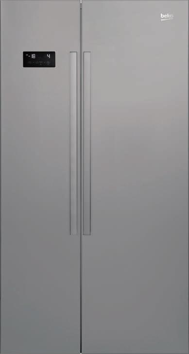 System Active Fresh Blue Light A 33/190 l Alarm otwartych drzwi No Frost 182 cm Titanium Kostkarka Twist & Serve Side By