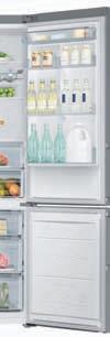 chłodziarki 205 l, zamrażarki 97 l zawiasy prawostronne, odwracalne kolor inox WxSxG: