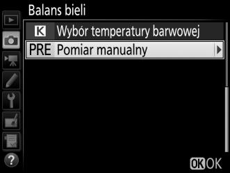 Zarządzanie pozycjami pamięci zmierzonej wartości balansu bieli Kopiowanie balansu bieli ze zdjęcia Aby skopiować wartość balansu bieli z