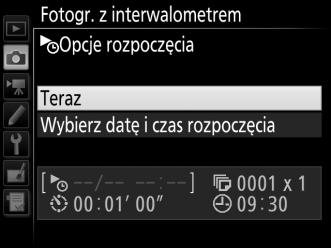 Aby wybrać opcję rozpoczęcia: Wyróżnij Opcje rozpoczęcia Wyróżnij opcję i naciśnij J. inaciśnij 2.