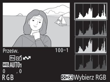 Histogram RGB 1 2 3 4 5 6 7 8 1 Obszary prześwietlone zdjęcia * 5 Histogram (kanał RGB). Na wszystkich 2 Numer folderu numer zdjęcia.