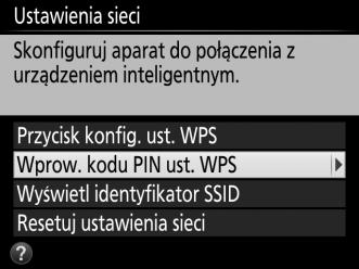 Urządzenie z dostępem do sieci bezprzewodowej: wybierz WPS button connection (Połączenie przyciskiem WPS) wmenu Wi-Fi settings (Ustawienia Wi-Fi).