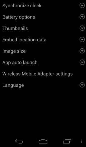 System operacyjny Android 1 Wyświetl ustawienia aplikacji Wireless Mobile Utility.