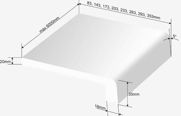Zastosowany do budowy okien PCV system profili winien uwzględniać normy obciąŝeń wiatrem wg PN- 77/B02011, dopuszczalnych ugięć elementów okna, charakterystyki wytrzymałościowej stalowych