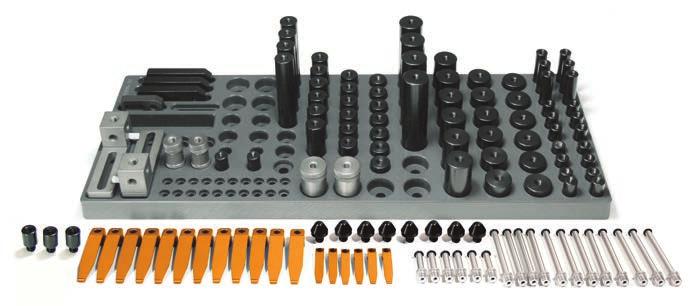 Zestawy M8: zaciskowe 6.1 Zestawów magnetyczno M8 dla maszyn współrzędnościowych można używać do mocowania przedmiotów wykonanych z aluminium, tworzyw sztucznych i innych materiałów nieżelaznych.