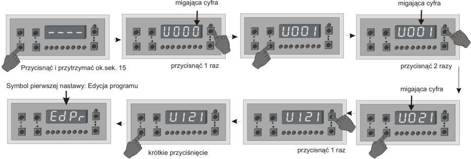 maksymalnego czasu przerwy w zasilaniu po którym następuje wznowienie napięcia zasilania.