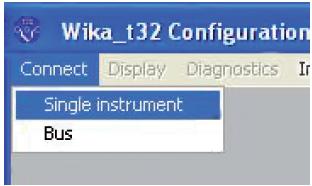 8. Oprogramowanie konfiguracyjne WIKA T32 W celu uzyskania dostępu do wszystkich funkcji i parametrów T32 konieczne jest wybranie poziomu dostępu 'Specialist'.
