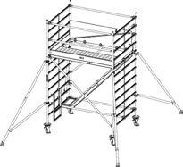 STABILO Professional Rusztowanie jezdne Seria 5500 Wys. robocza:,50 m Wys. rusztowania: 3,50 m Wys. pomostu:,50 m Wys. robocza: 6,50 m Wys. rusztowania: 5,50 m Wys. pomostu:,50 m Wys. robocza: 8,50 m Wys.